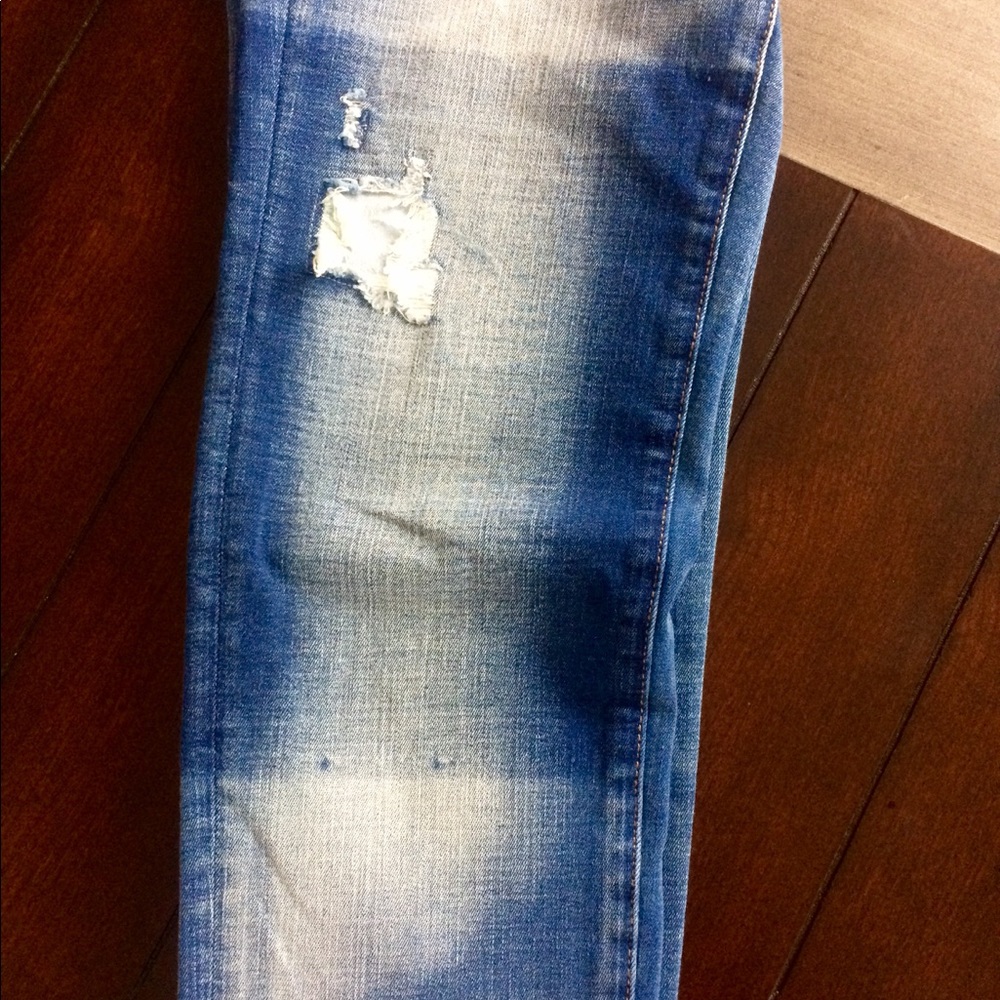 Patchwork Dark Wash Aeo Jegging - image 4